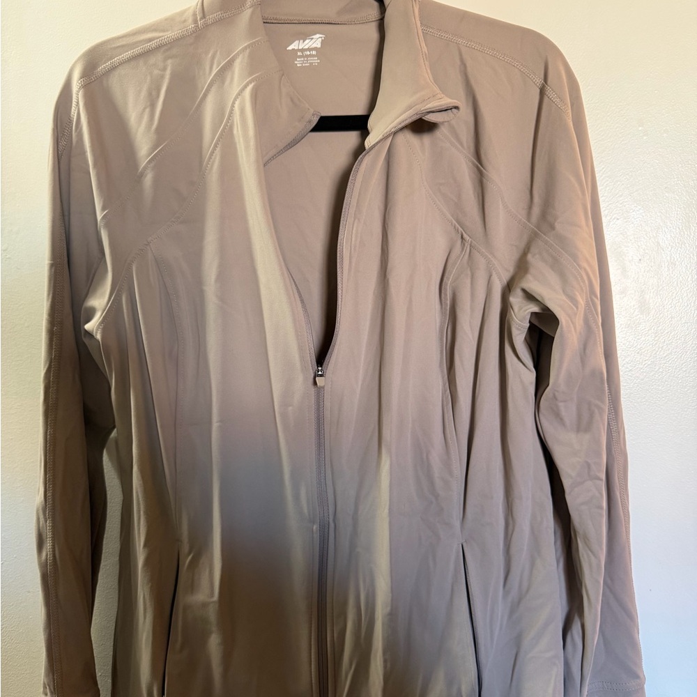 Avia Light Tan Zip-Up Jacket